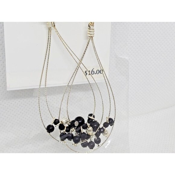 Apt. 9 Strike Point E22117 Designer Gemstone Dangling Earrings – Elegant - Picture 4 of 12